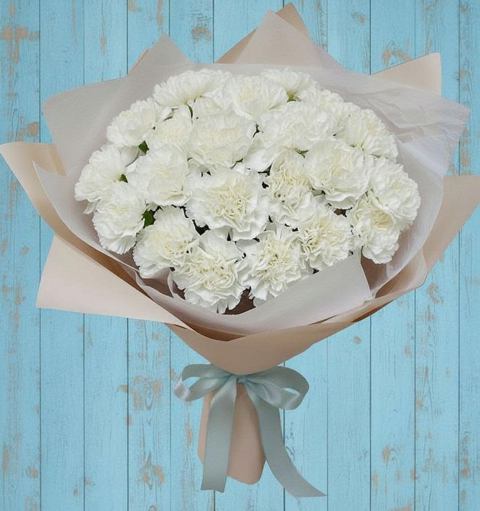 Букет цветов из: Гвоздики в Кудрово Ленинградская область