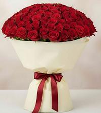 Букет 101 Красная роза Милано в Кудрово Ленинградская область