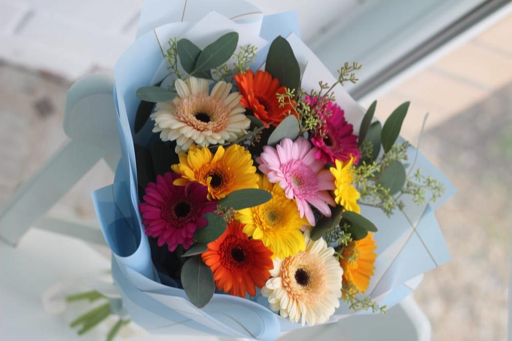 Букет цветов из: Герберы в Кудрово Ленинградская область