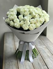 Букет 35 Белых роз в Кудрово Ленинградская область