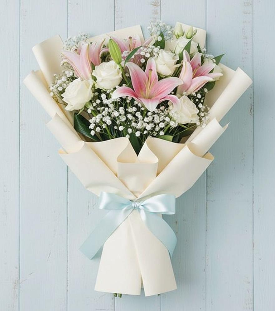 Букет цветов из: Лилии в Кудрово Ленинградская область