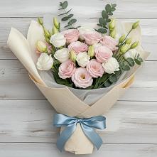 Букет цветов из:  Лизиантусы #REPLACE_PRED# Кудрово Ленинградская область