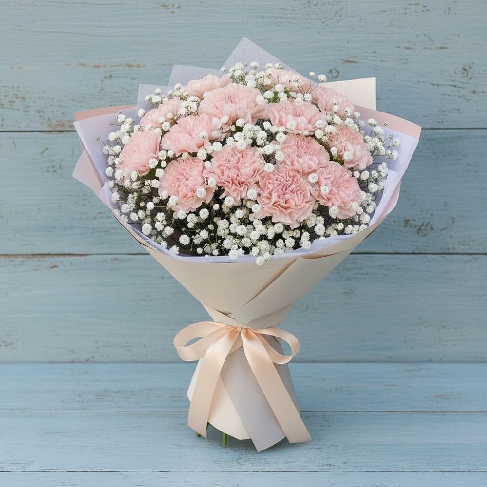 Букет цветов из: Гвоздики в Кудрово Ленинградская область