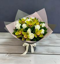 Букет цветов из:  Орхидеи и Розы в Кудрово Ленинградская область