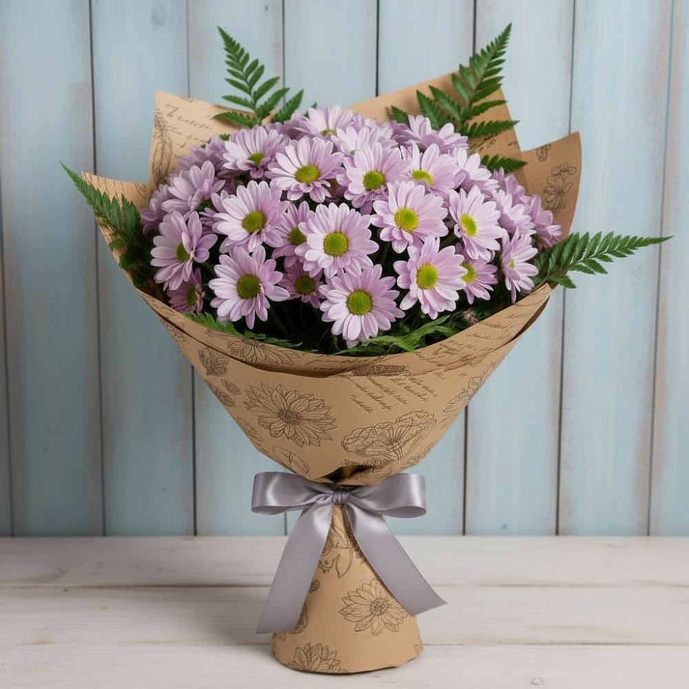 Букет цветов из: Хризантемы в Кудрово Ленинградская область