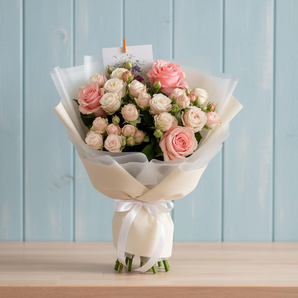 Букет цветов из: Розы в Кудрово Ленинградская область