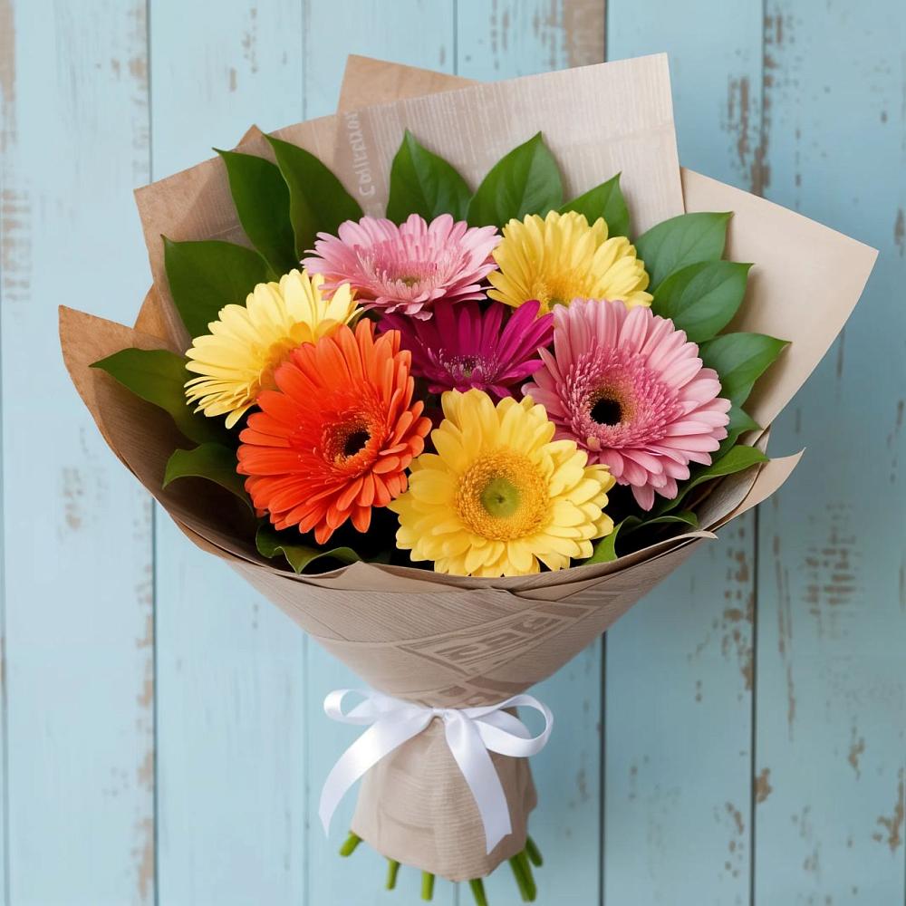 Букет цветов из: Герберы в Кудрово Ленинградская область
