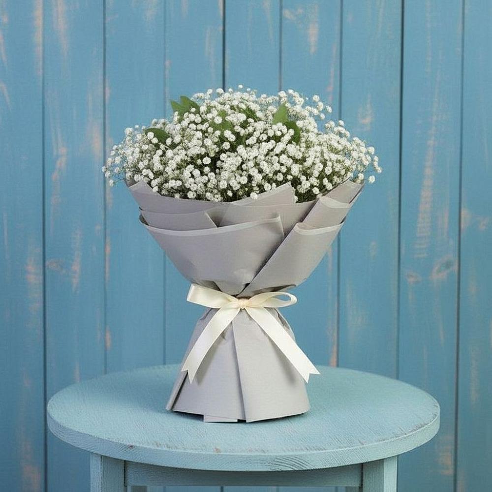 Букет цветов из: Гипсофила в Кудрово Ленинградская область