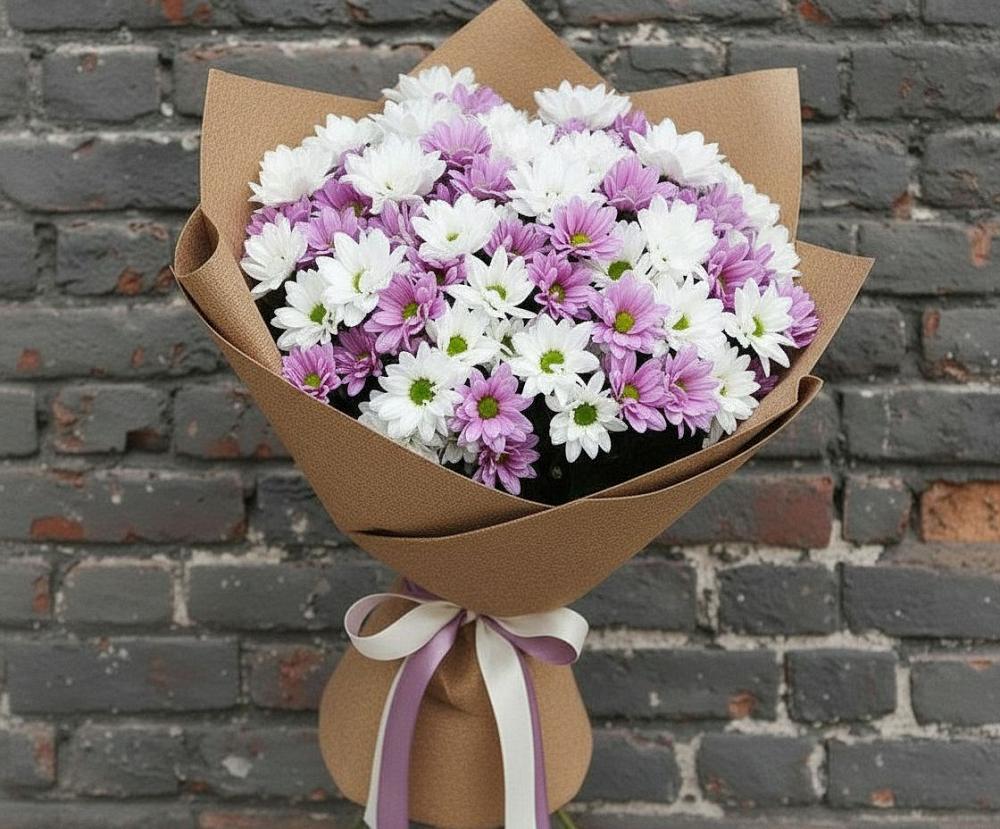 Букет цветов из: Хризантемы в Кудрово Ленинградская область