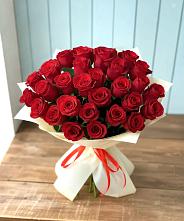 Букет 29 Красных роз в Кудрово Ленинградская область