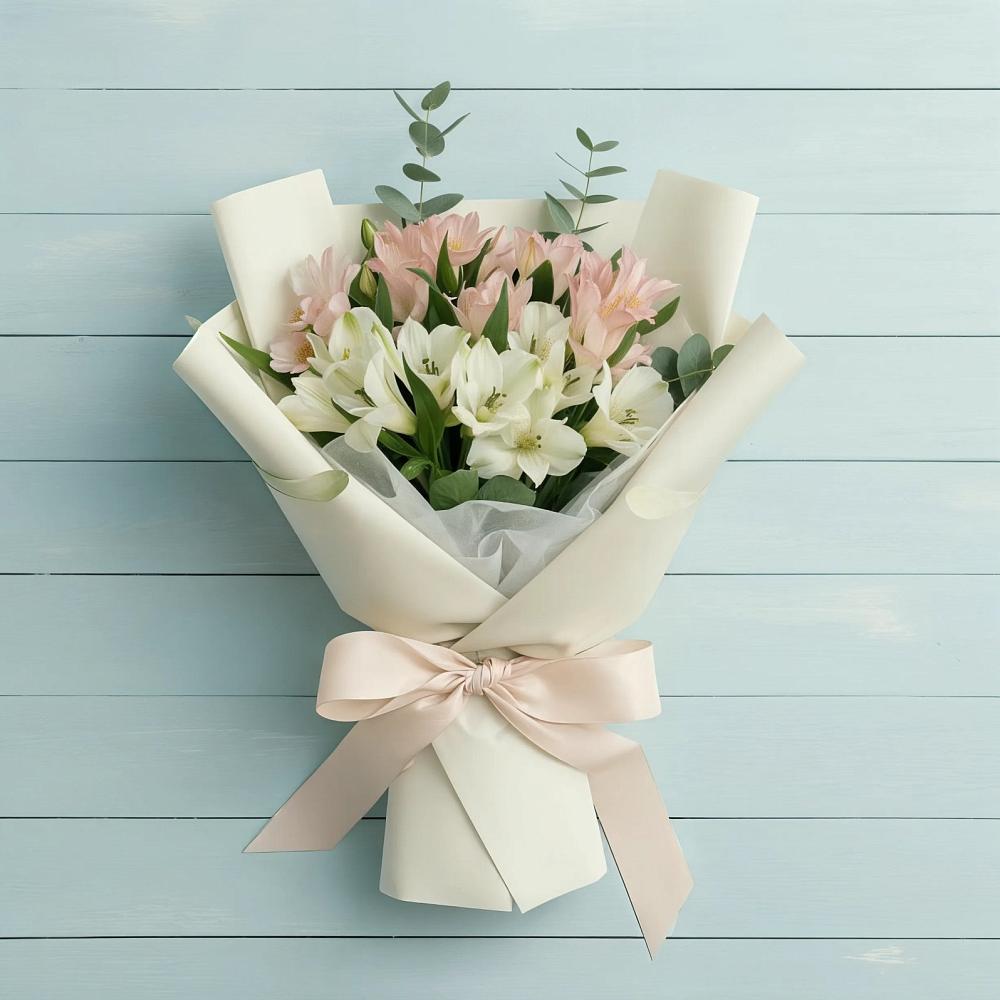 Букет цветов из: Альстромерии в Кудрово Ленинградская область