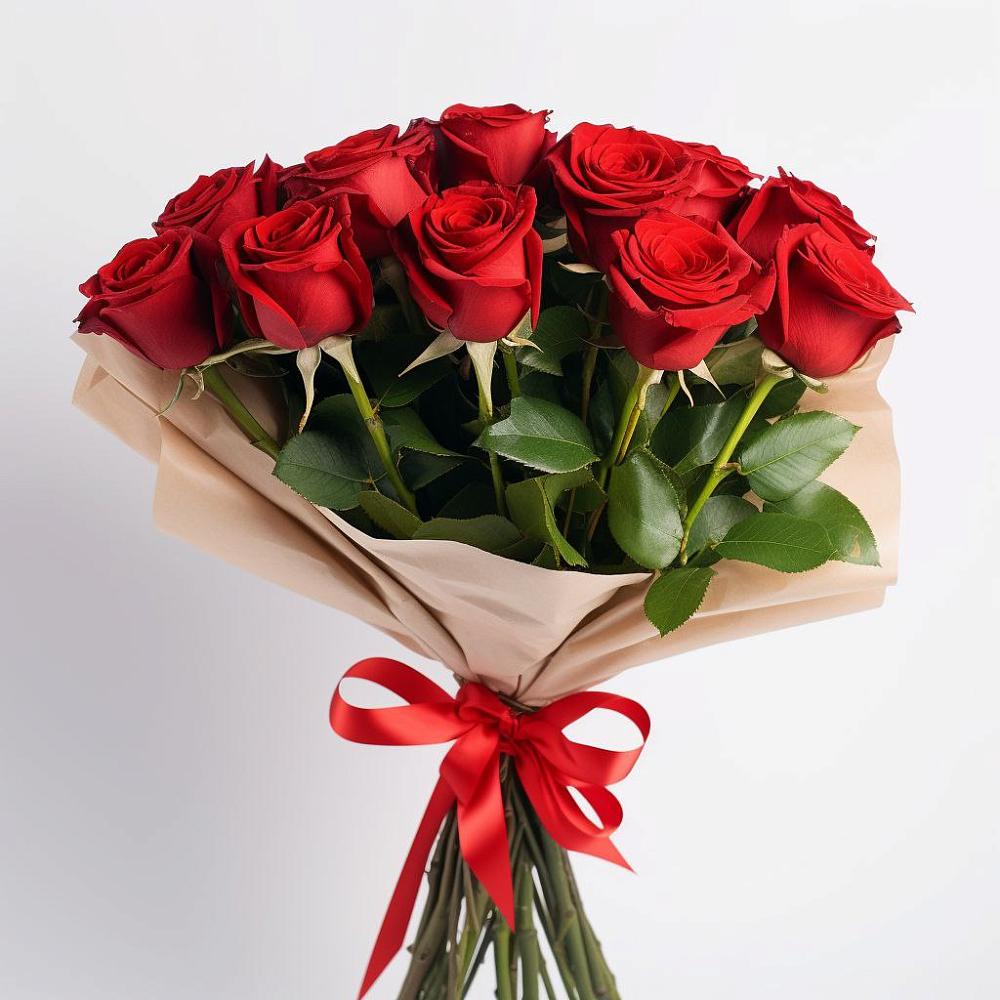 Букет 11 Красных роз Эдлесс Лав в Кудрово Ленинградская область
